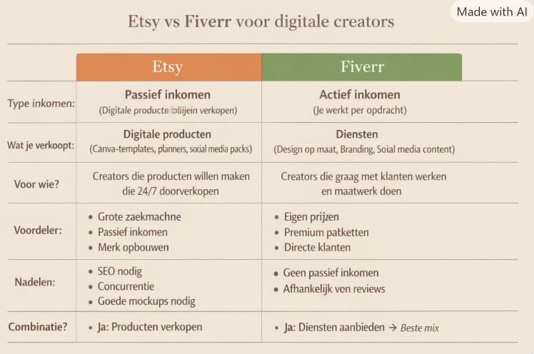 Canva vs Fiverr comparison.